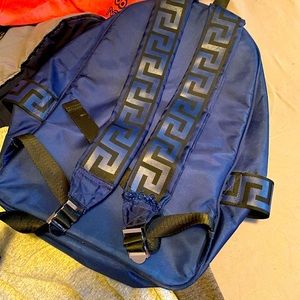 Navy Blue Versace Back Pack